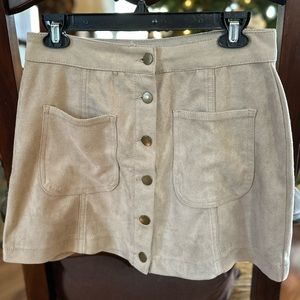 Tan Suede Alter’d State Skirt